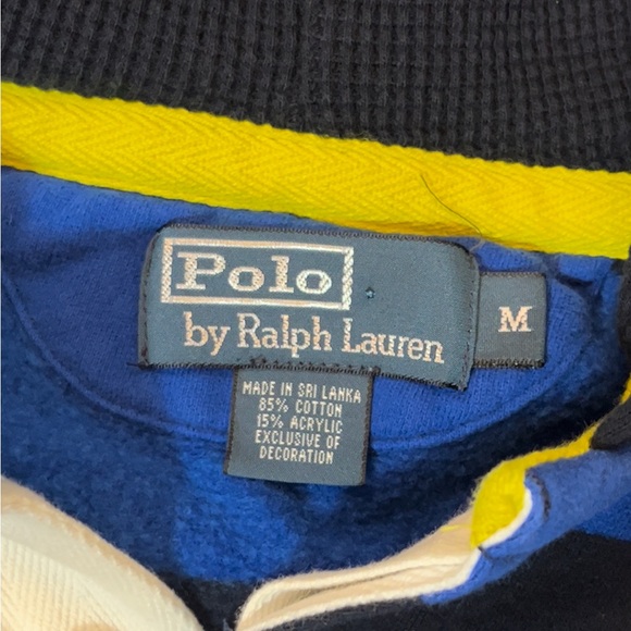 Polo Ralph Lauren Men’s Vintage Rugby Hooded Pullover Size Medium - Picture 5 of 8